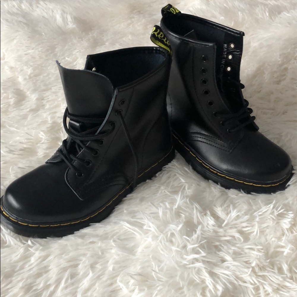 Never Worn Black Combat Boots
